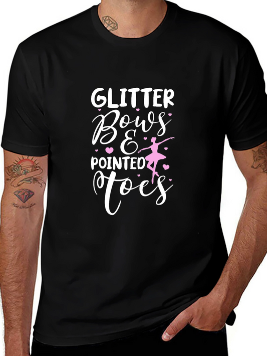 Glitter Bows & Pointed Toes Ballet T-Shirt