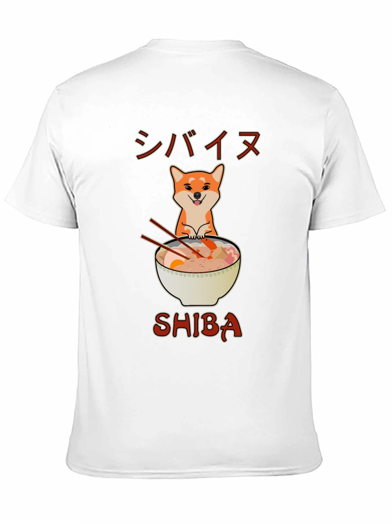 Shiba Ramen T-Shirt - Cute Anime Style