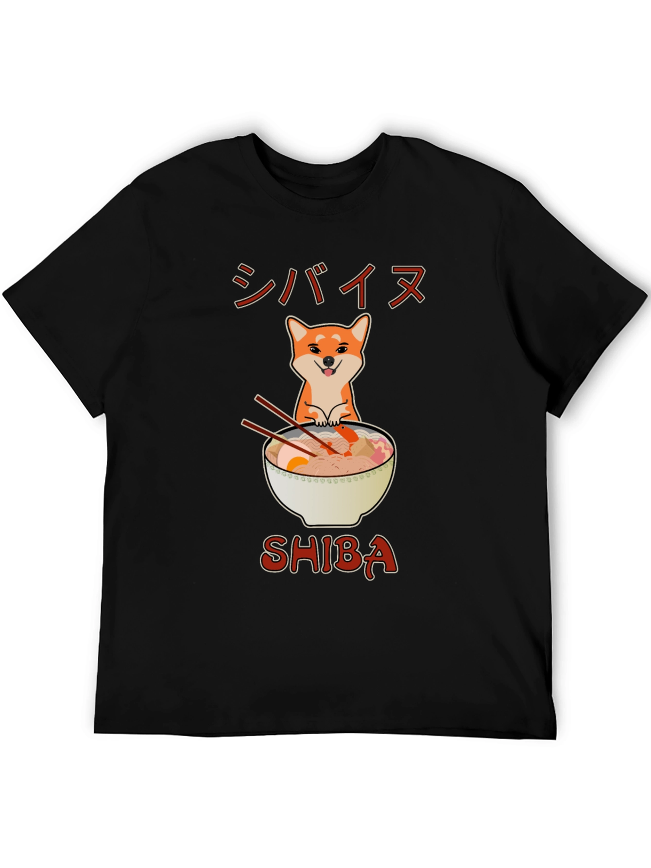 Shiba Ramen T-Shirt - Cute Anime Style