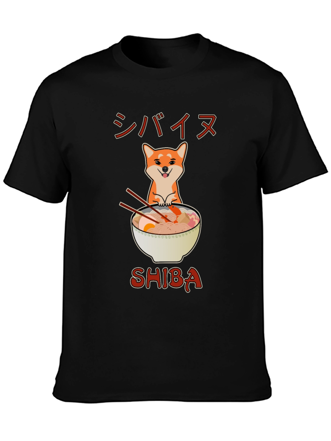 Shiba Ramen T-Shirt - Cute Anime Style