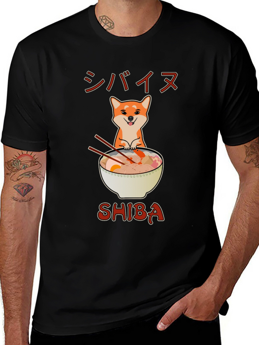 Shiba Ramen T-Shirt - Cute Anime Style