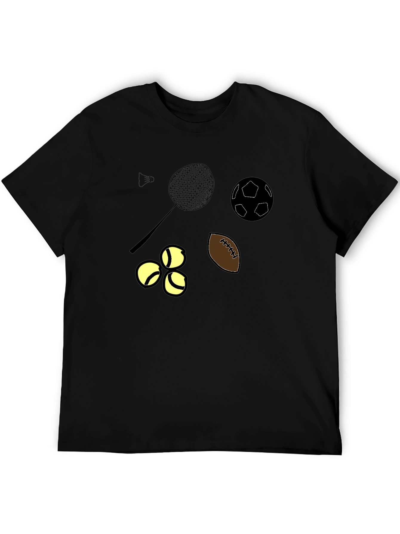 Sports Icon Black T-Shirt