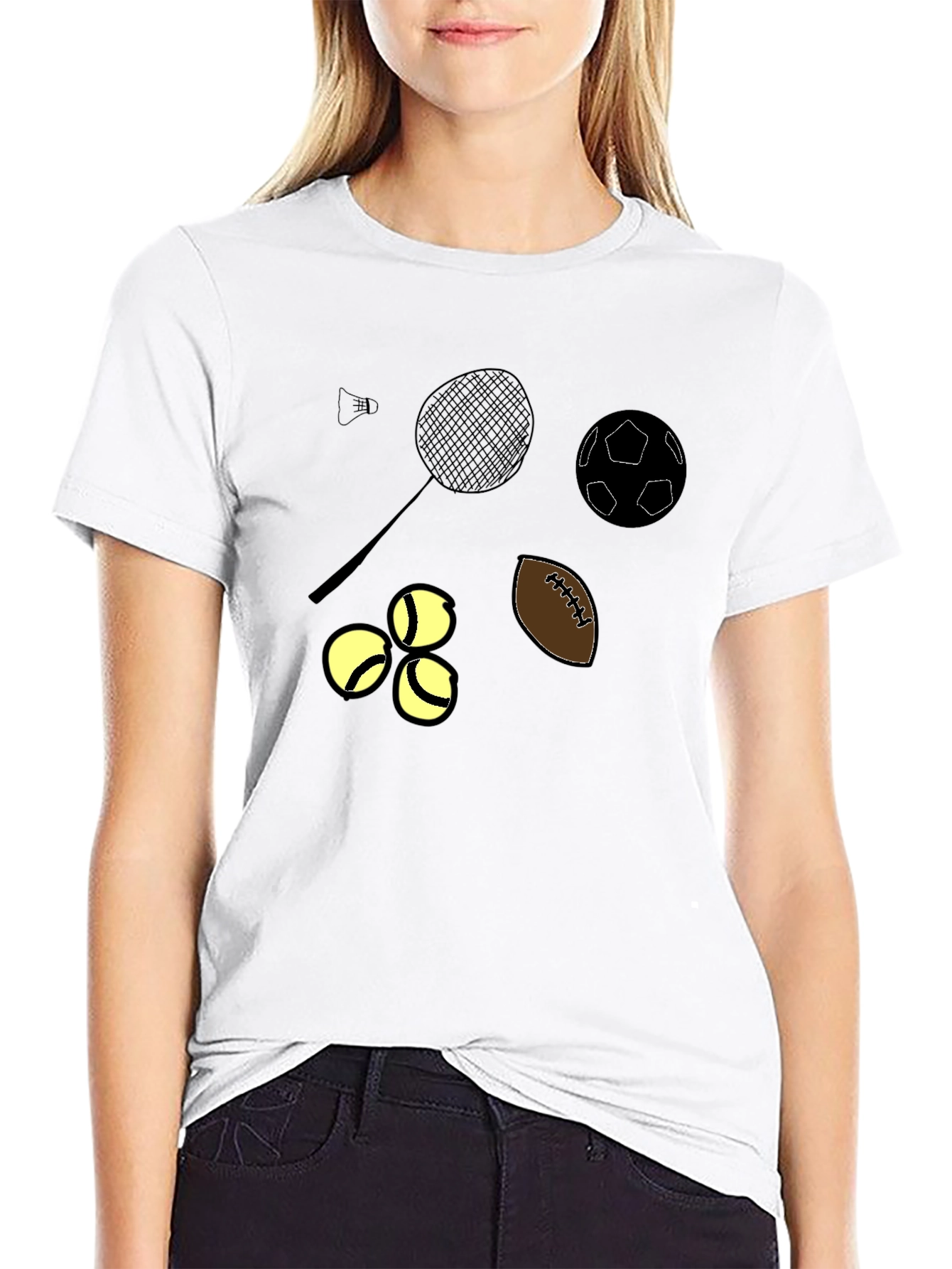 Sports Icon Black T-Shirt