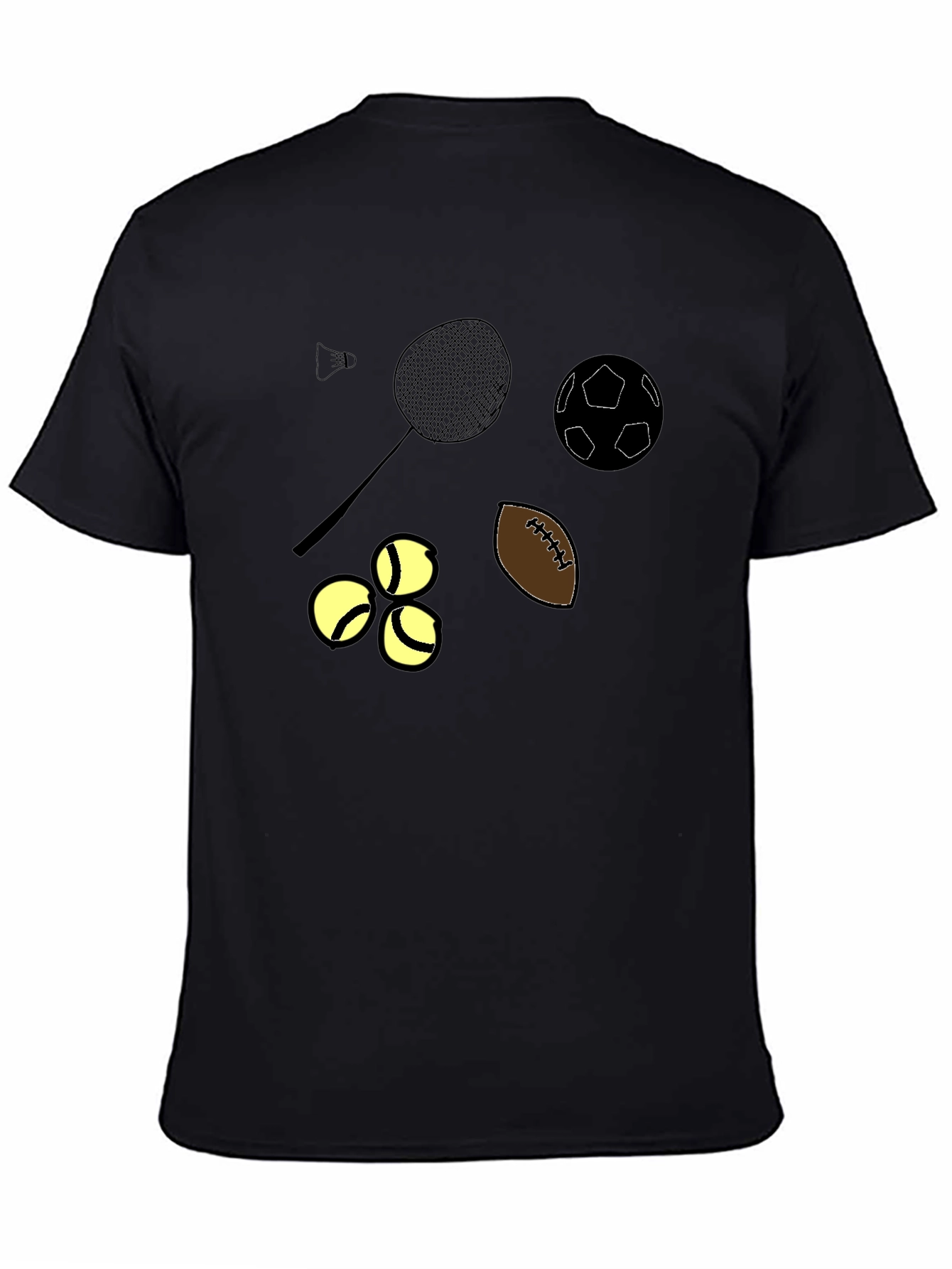 Sports Icon Black T-Shirt