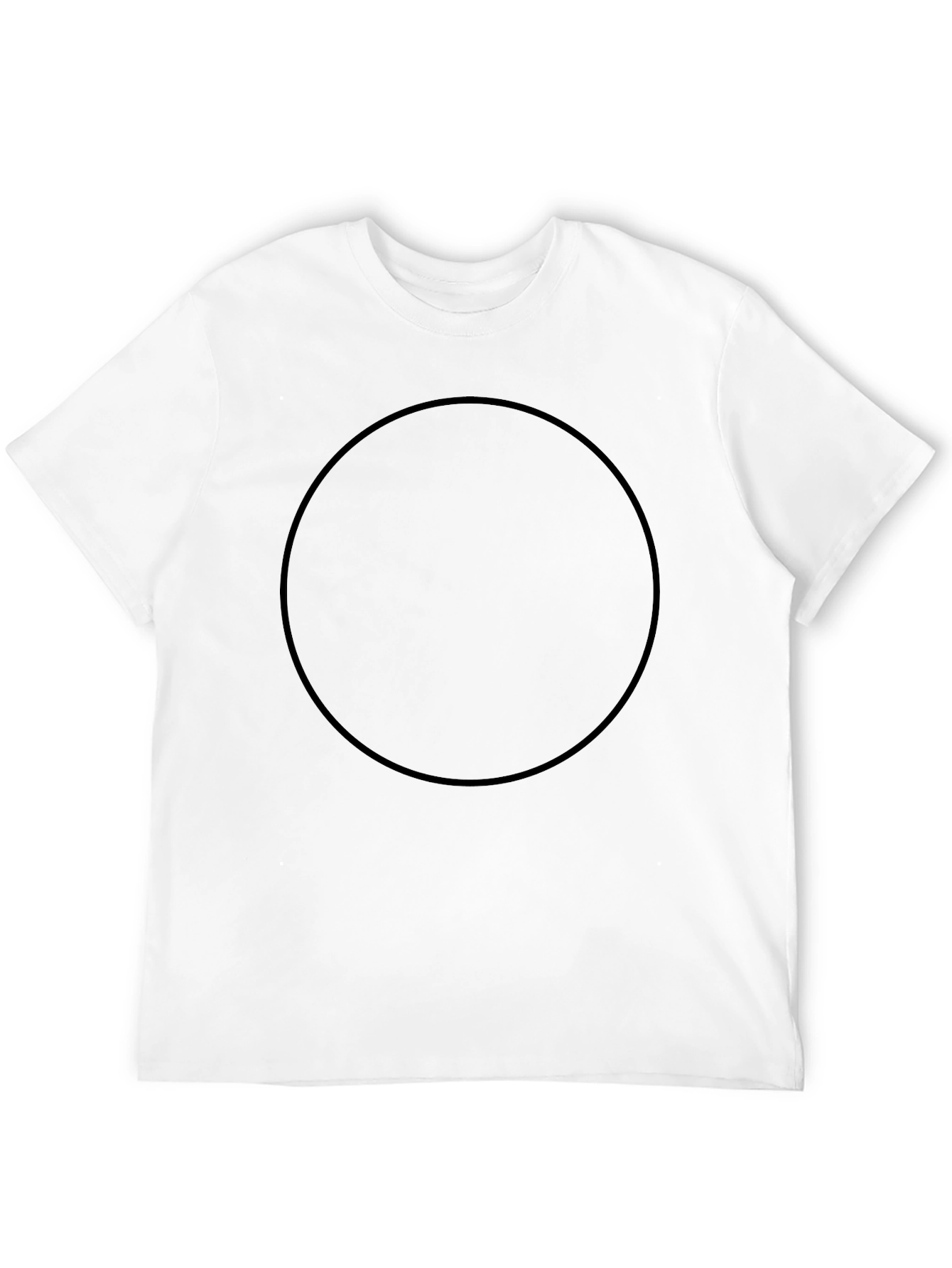 Plain Black Crew Neck T-Shirt - Essential Casual Wear