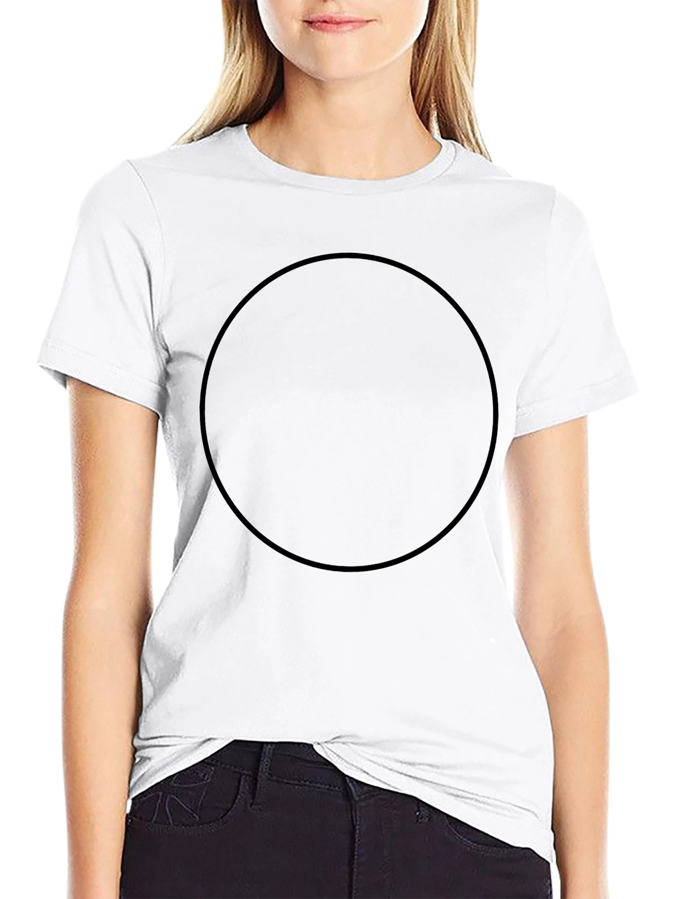 Plain Black Crew Neck T-Shirt - Essential Casual Wear