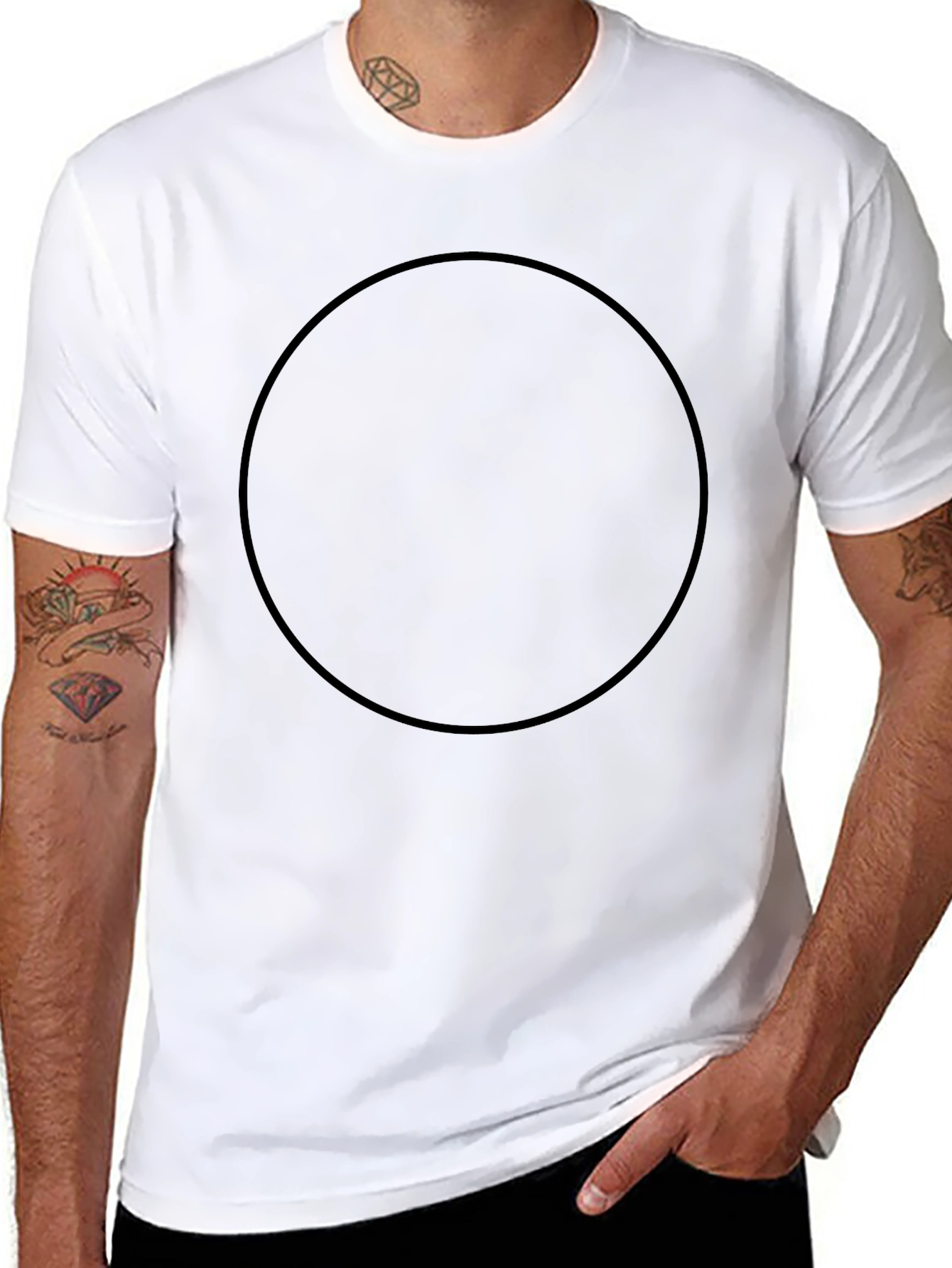 Plain Black Crew Neck T-Shirt - Essential Casual Wear