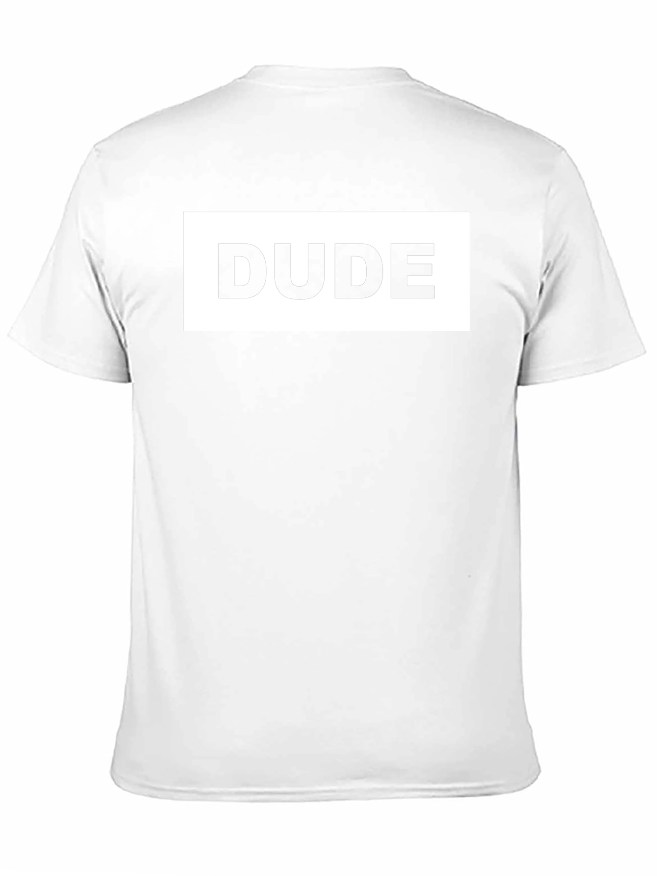 Dude T-Shirt - Mens Black Graphic Tee Casual Wear