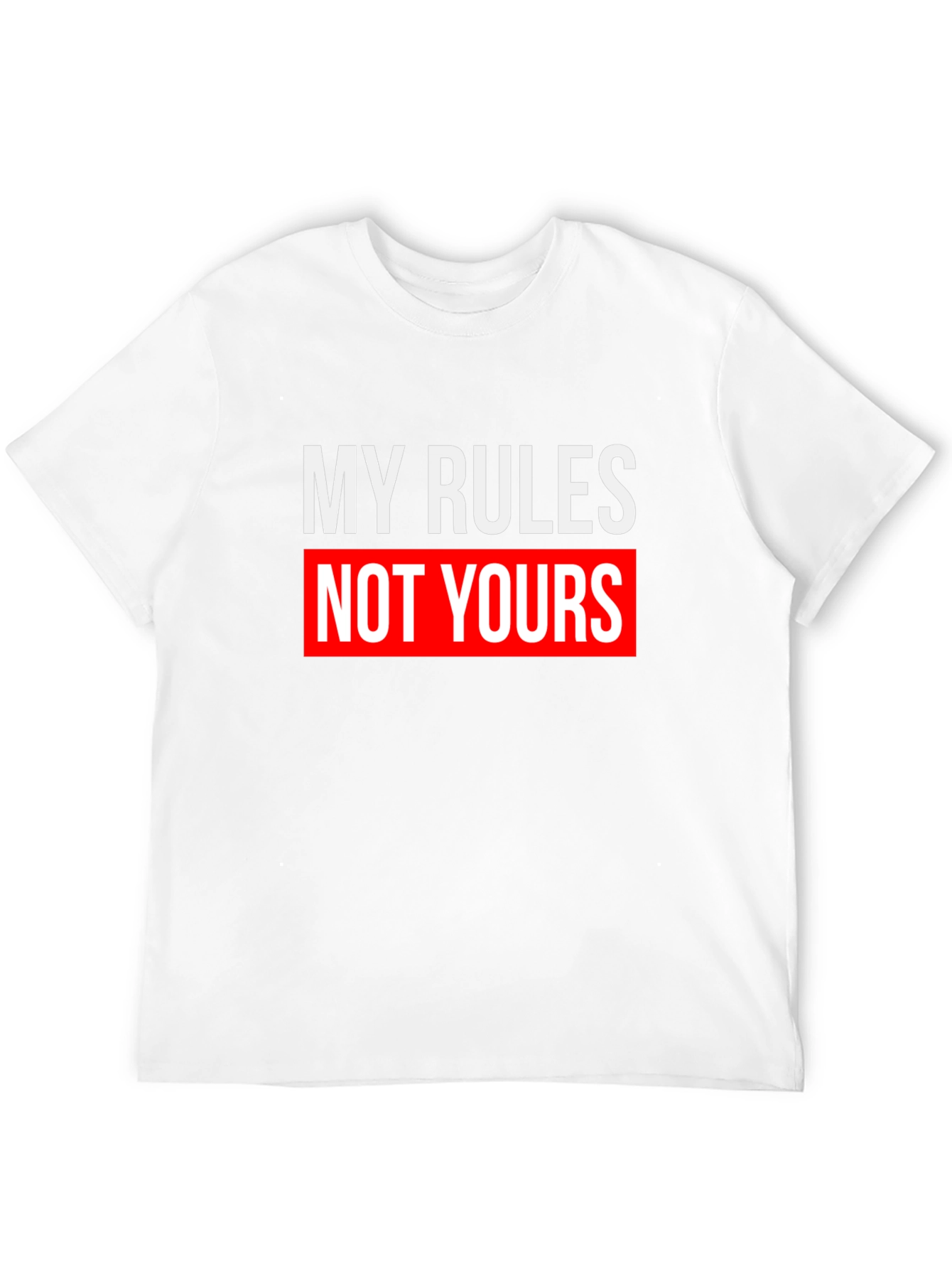 My Rules Not Yours Graphic Tee - Black