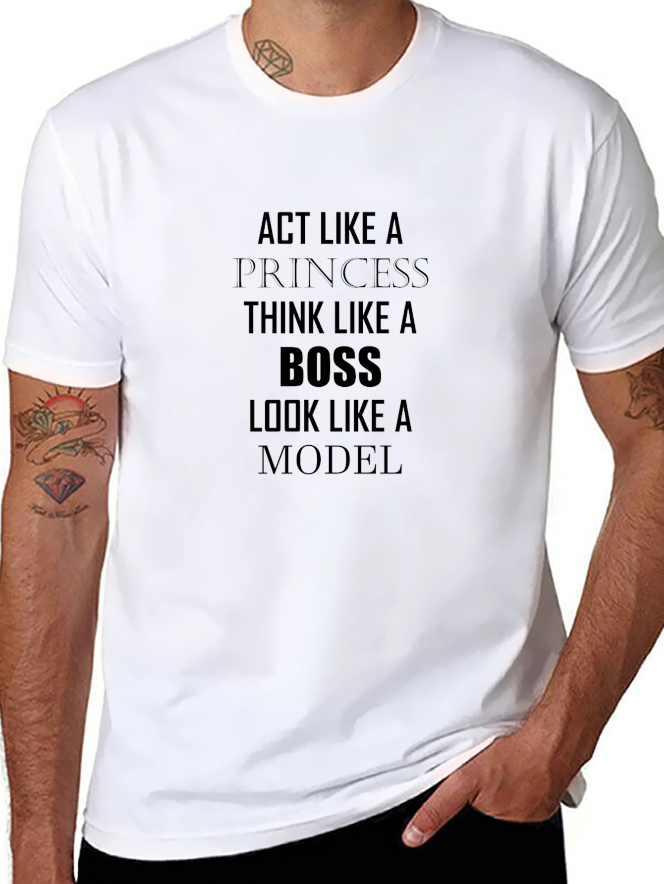 Act Like a Princess Think Like a Boss T-Shirt