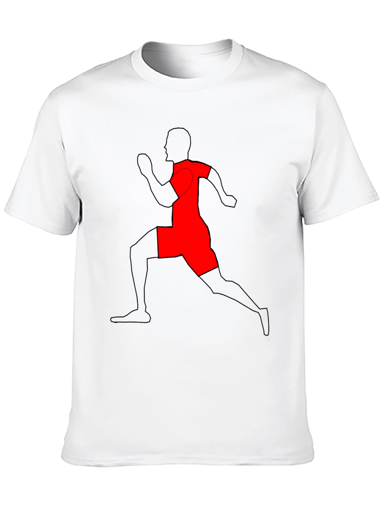 Runner Graphic T-Shirt - Black Cotton Tee