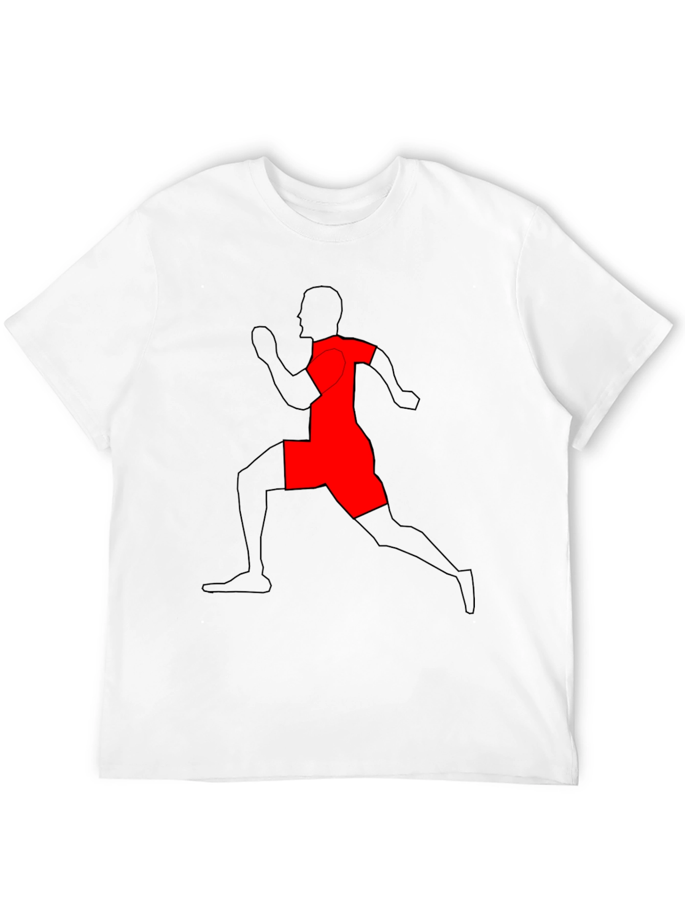 Runner Graphic T-Shirt - Black Cotton Tee