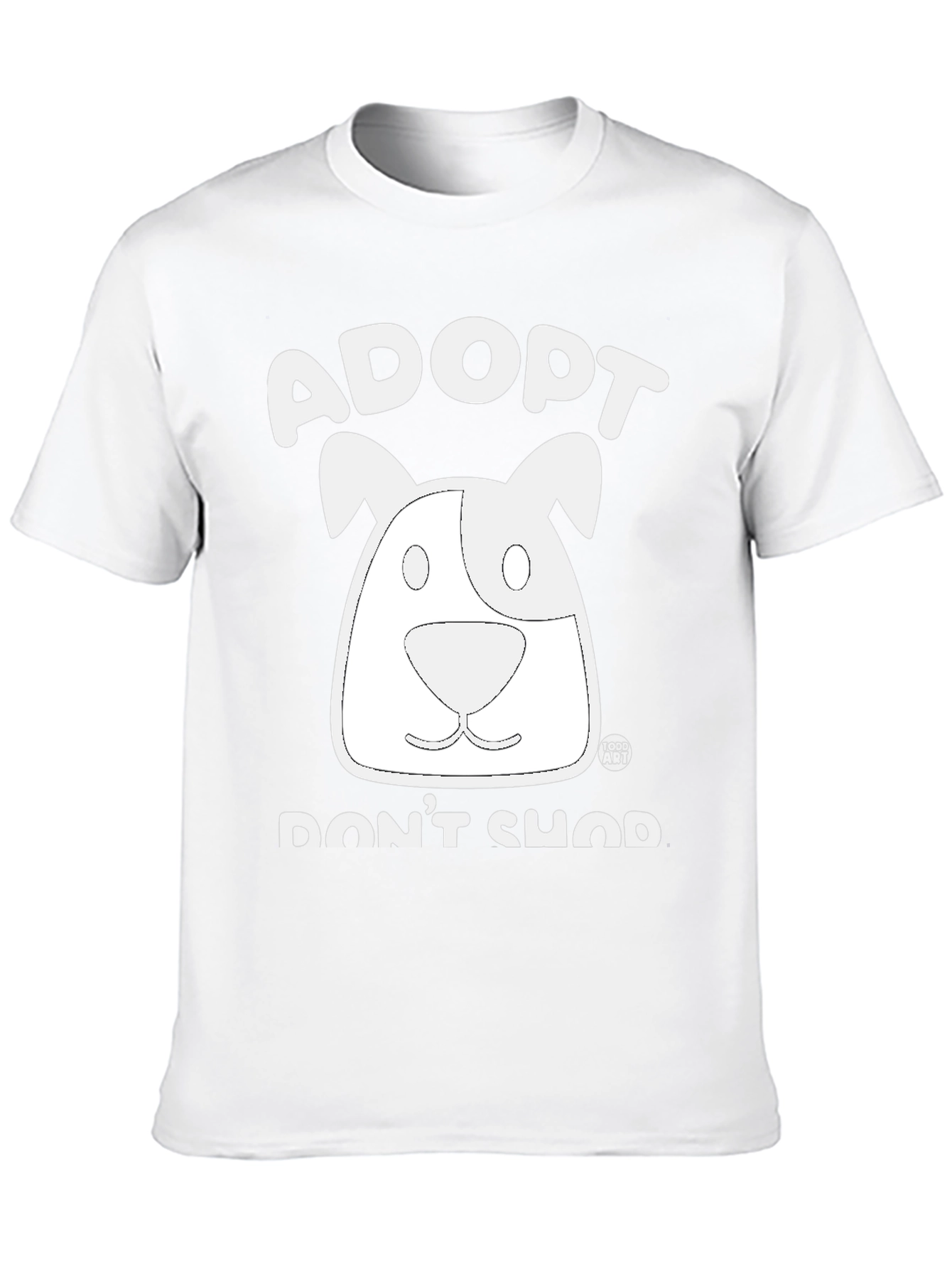 Adopt Dont Shop Black Graphic Tee