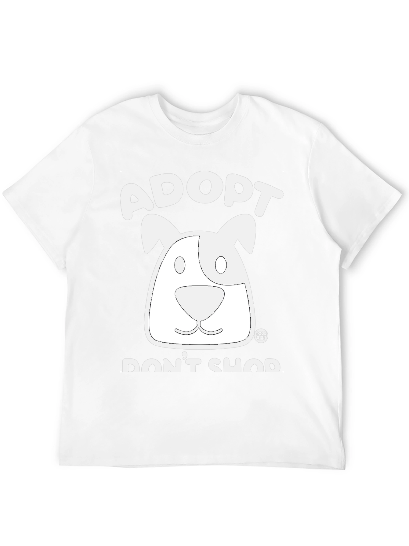 Adopt Dont Shop Black Graphic Tee
