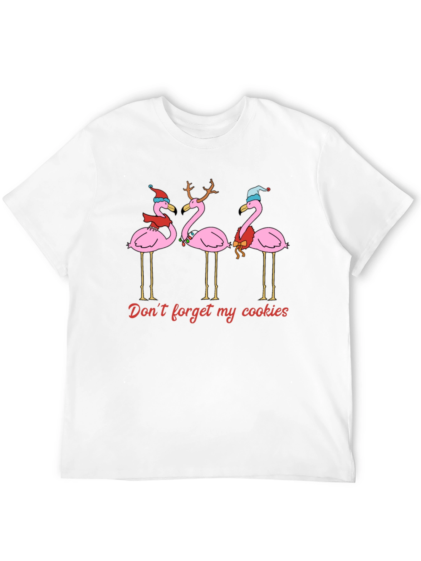 Festive Flamingo Christmas T-Shirt