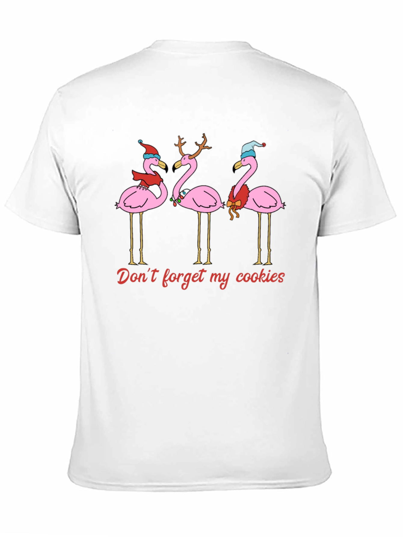 Festive Flamingo Christmas T-Shirt