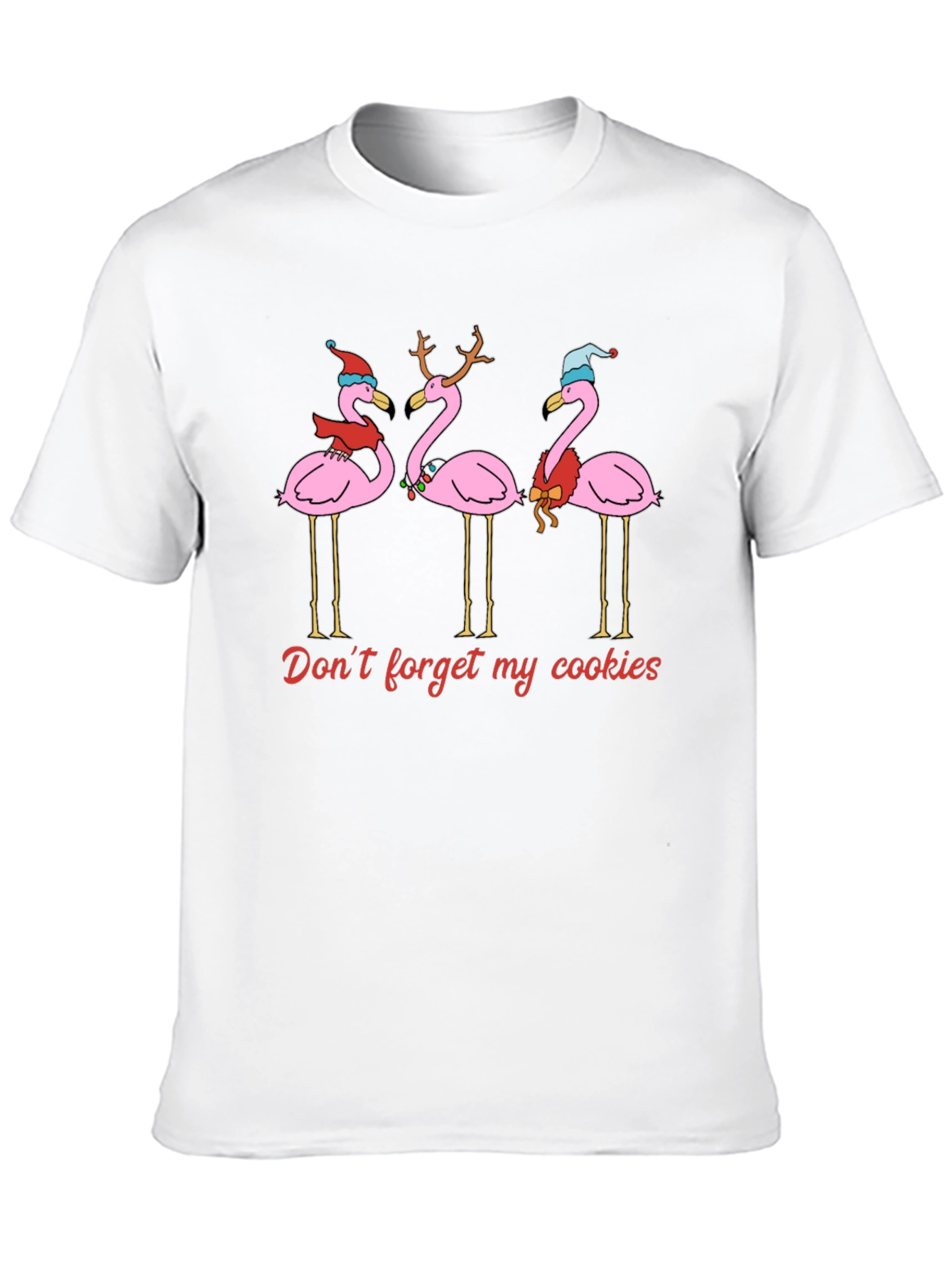 Festive Flamingo Christmas T-Shirt