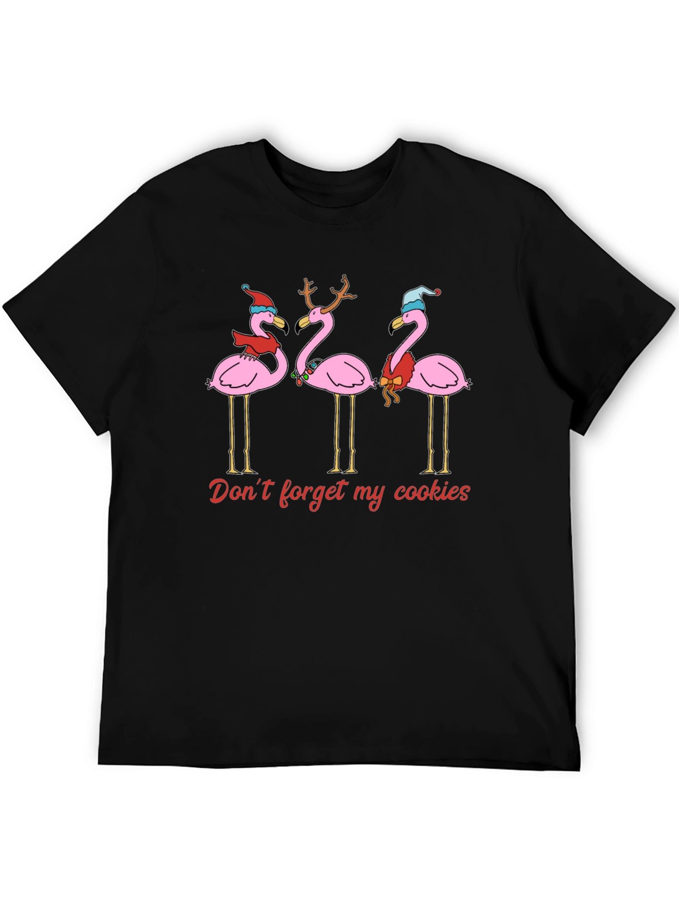 Festive Flamingo Christmas T-Shirt
