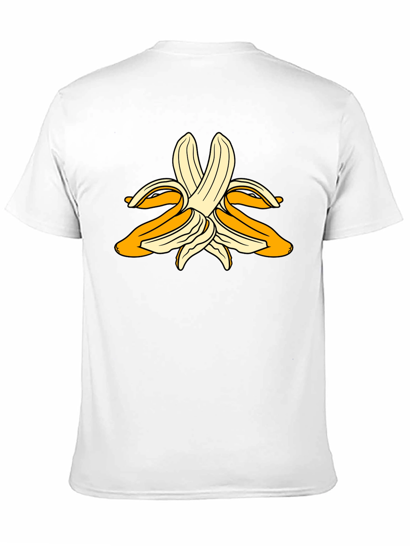 Banana Peel Graphic Black T-Shirt