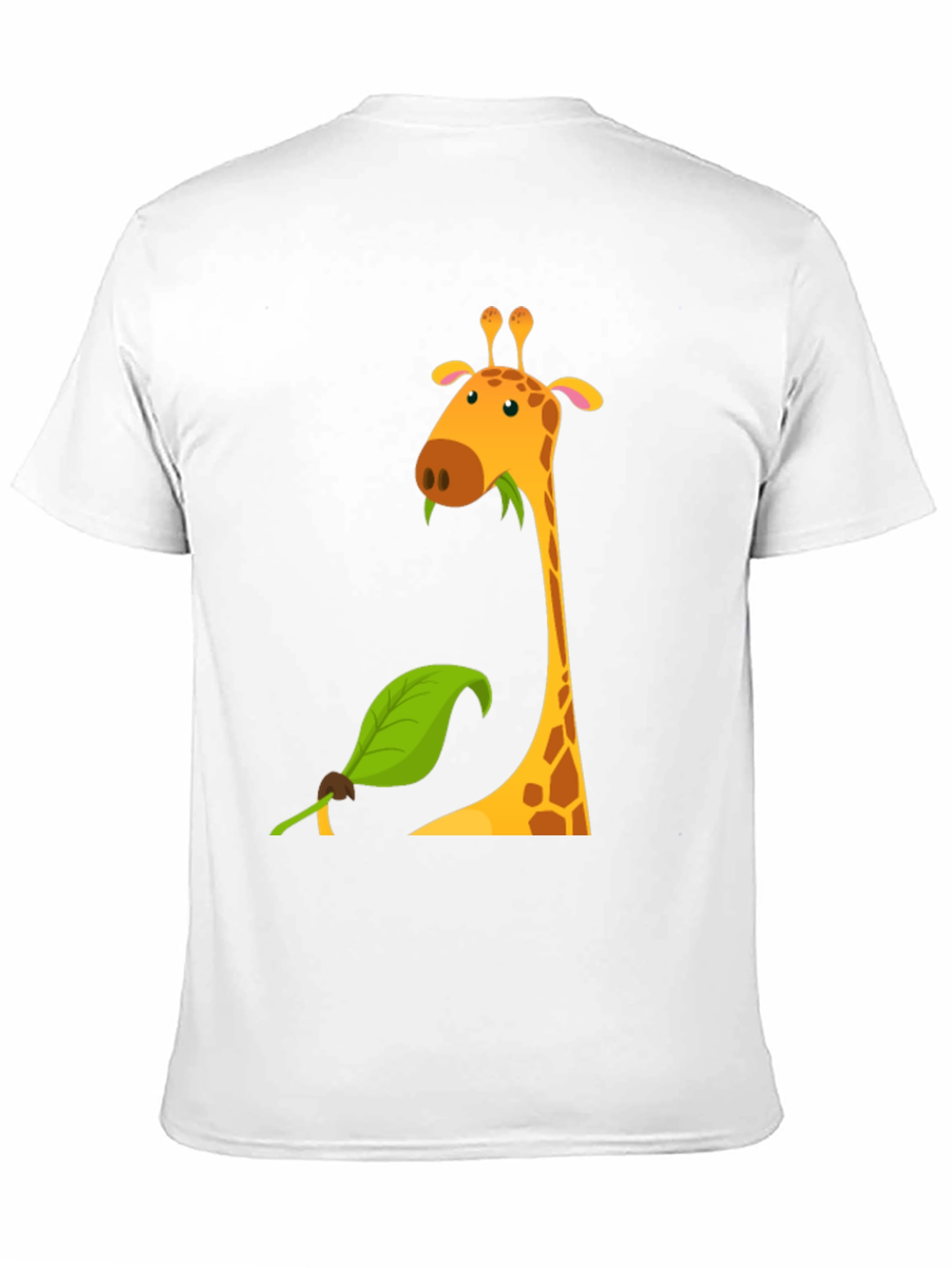 Giraffe Graphic Tee - Black Cotton Blend