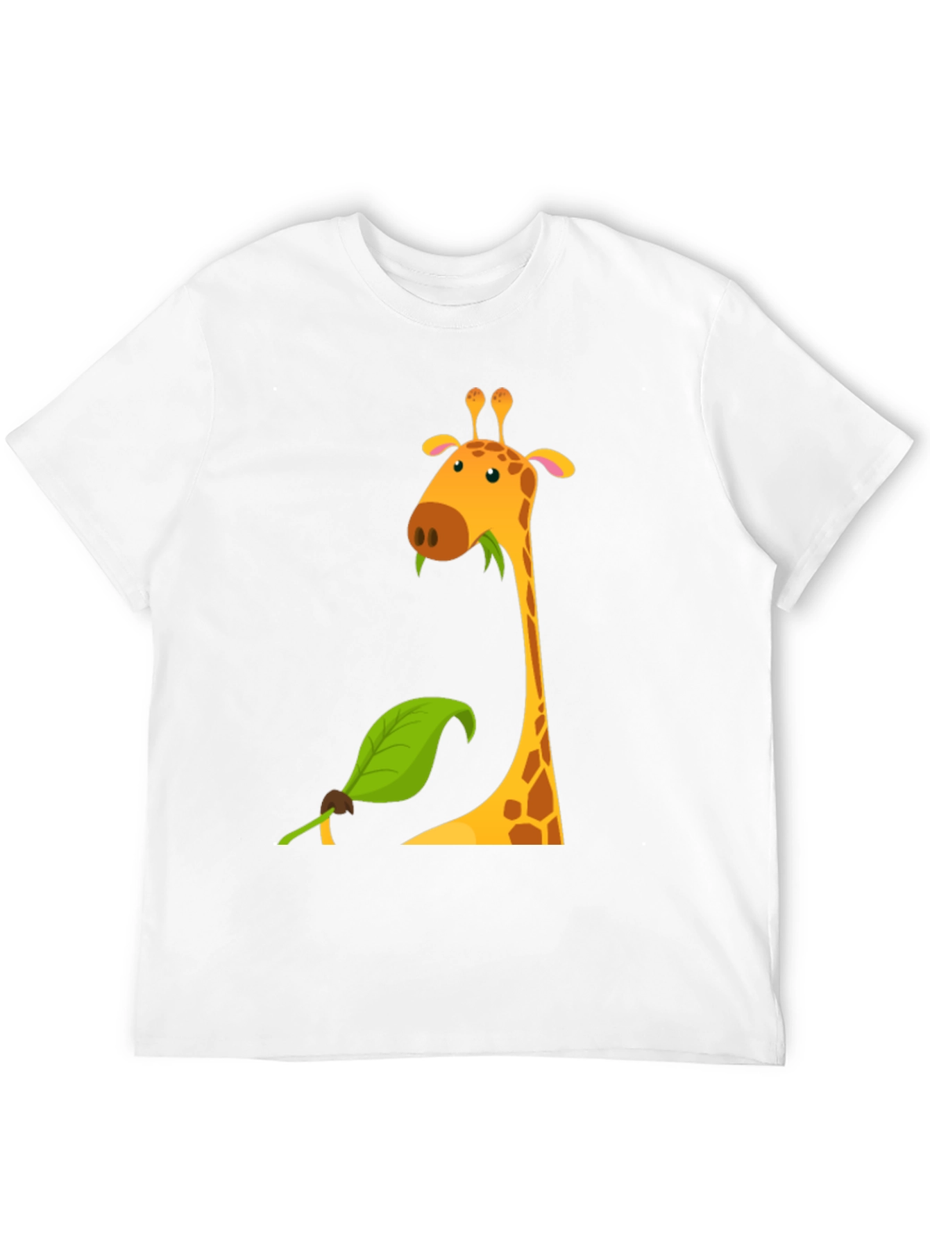 Giraffe Graphic Tee - Black Cotton Blend