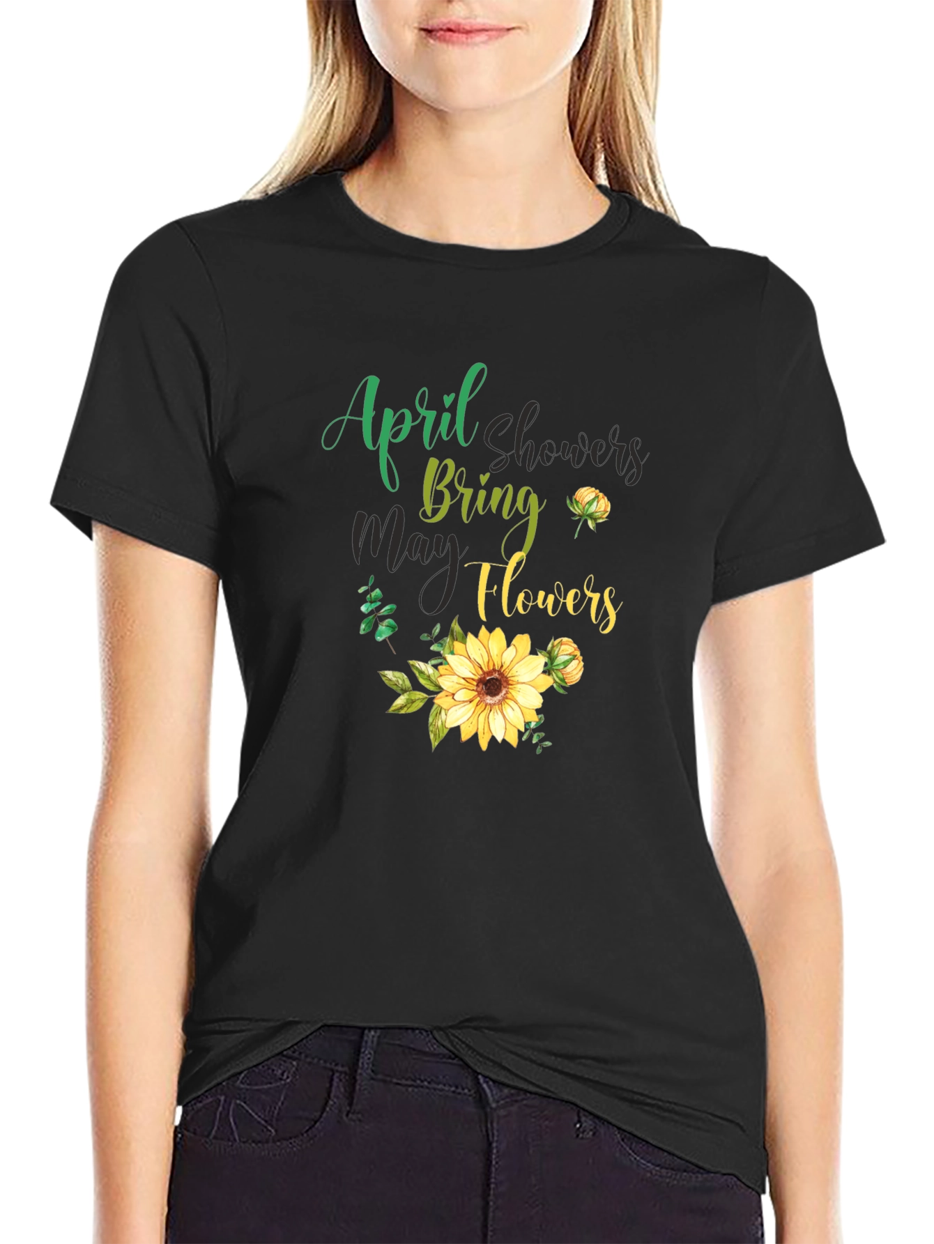April Showers Bring May Flowers Graphic Tee