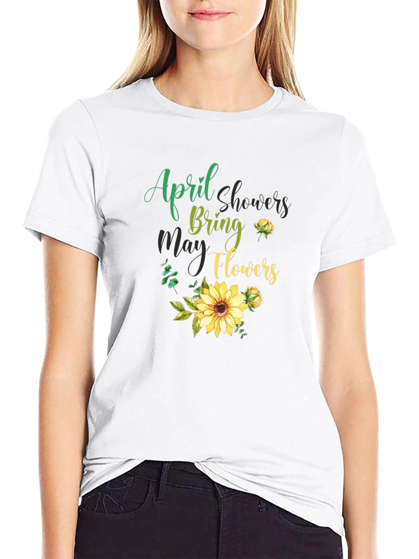 April Showers Bring May Flowers Graphic Tee
