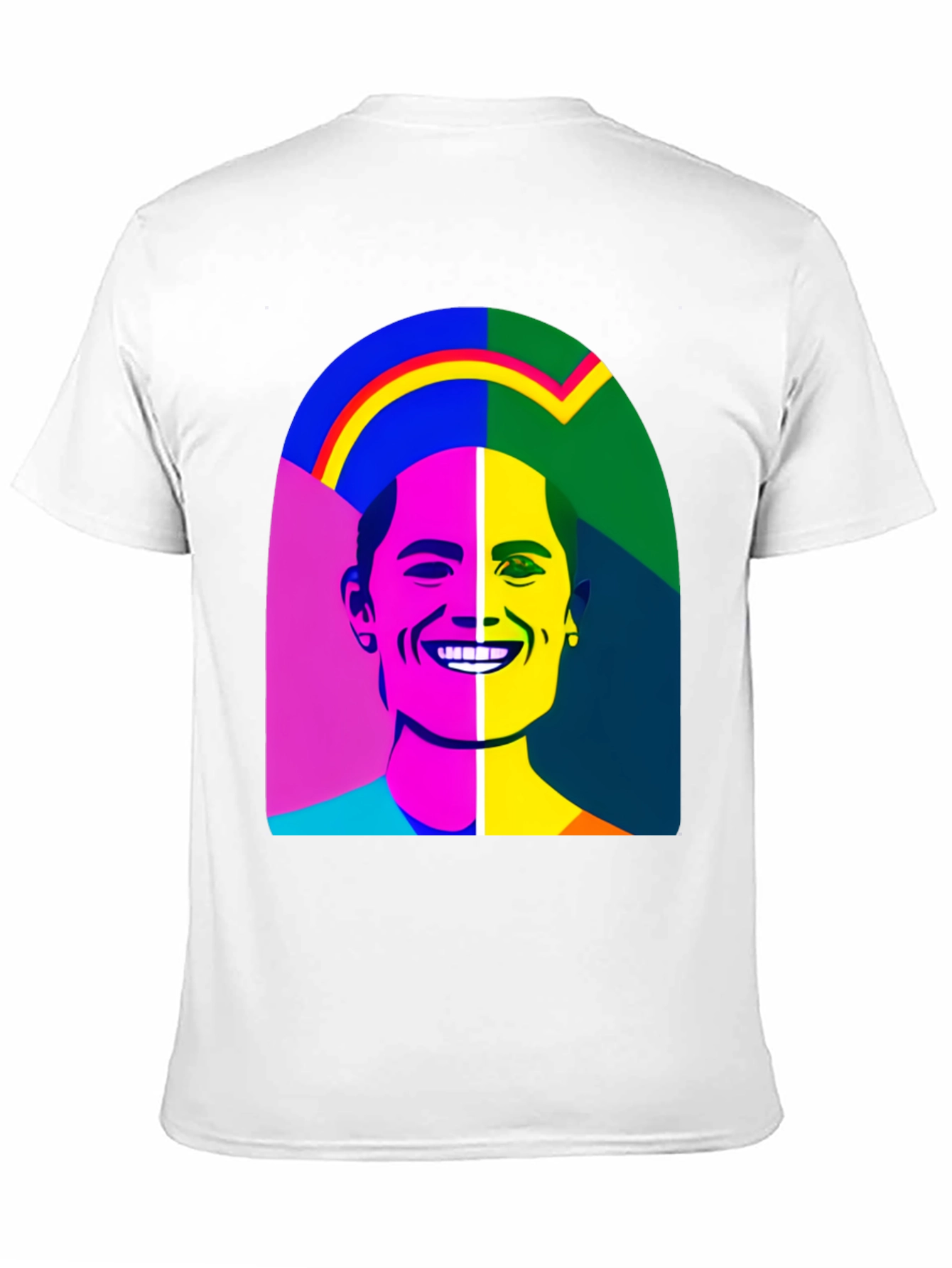 Pop Art Portrait Black T-Shirt