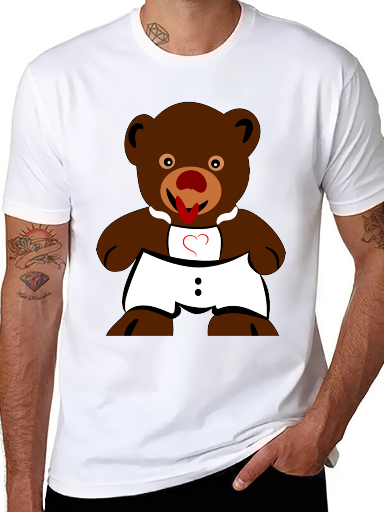 Funny Teddy Bear Graphic T-Shirt