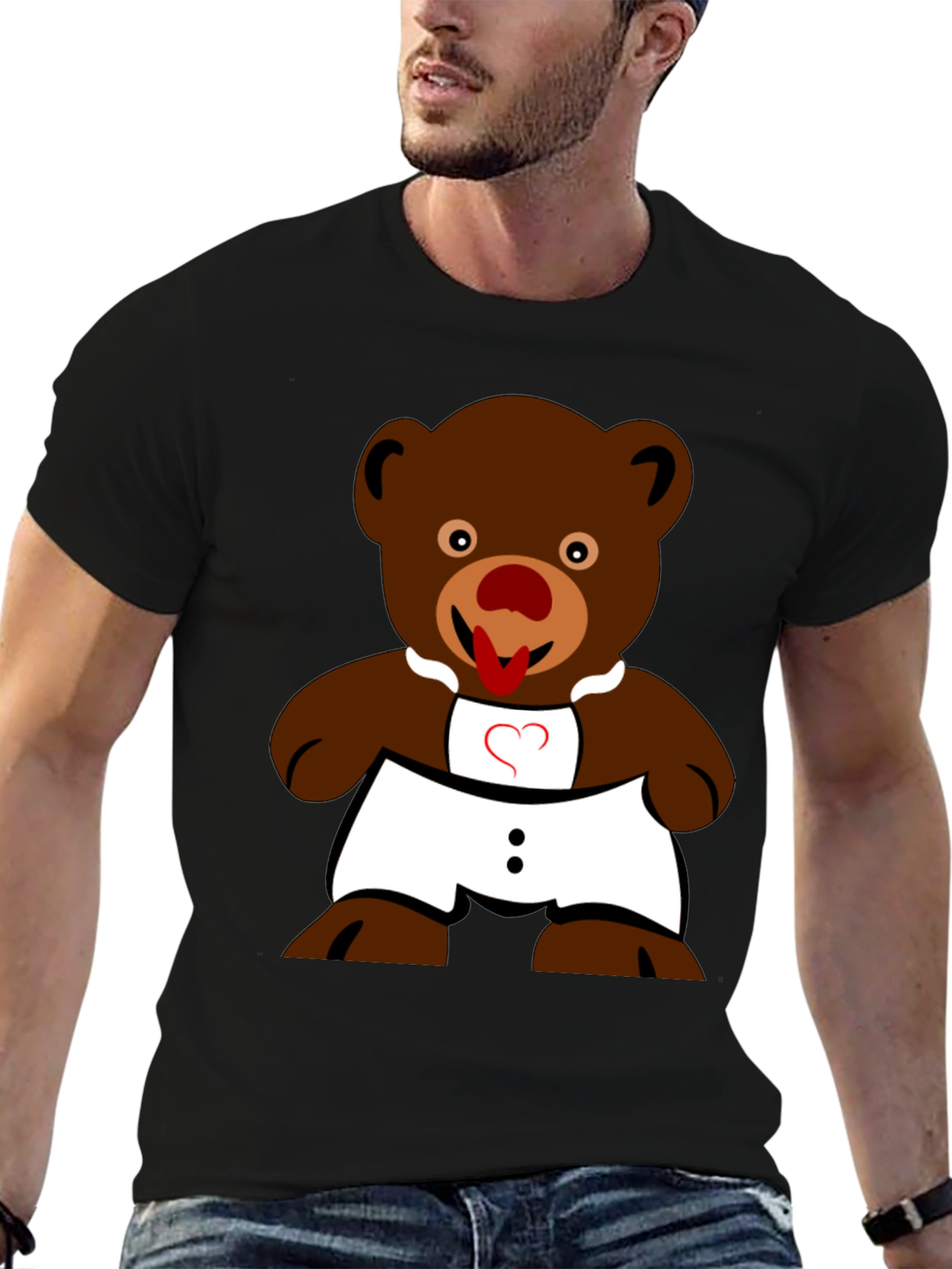 Funny Teddy Bear Graphic T-Shirt