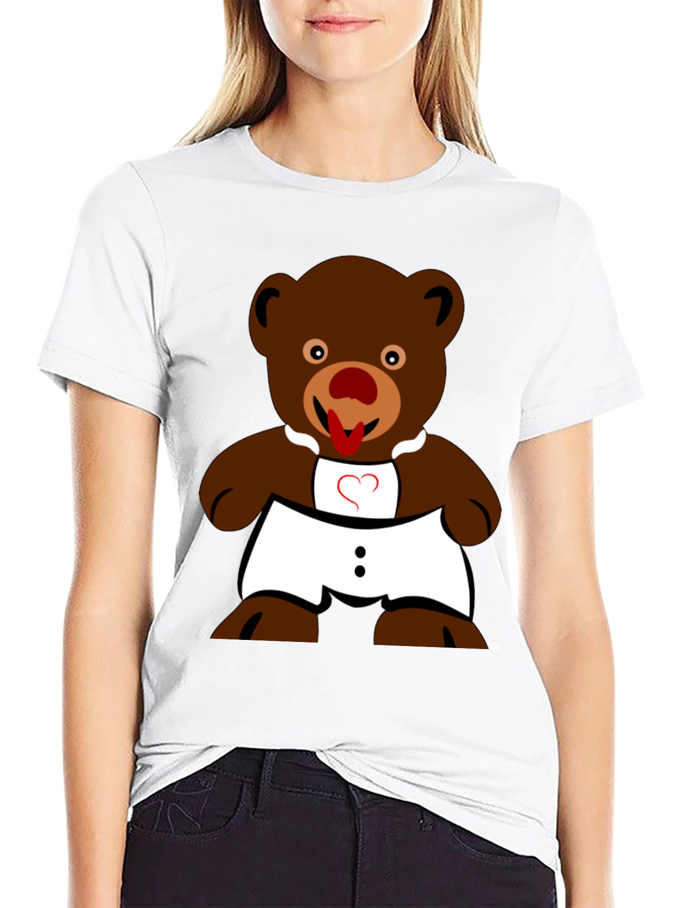 Funny Teddy Bear Graphic T-Shirt