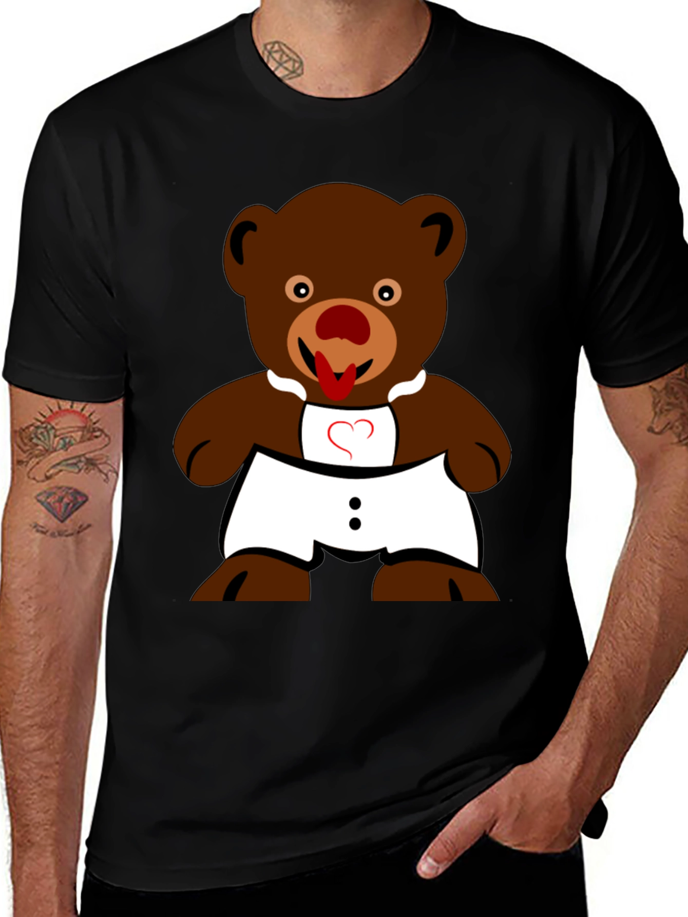 Funny Teddy Bear Graphic T-Shirt