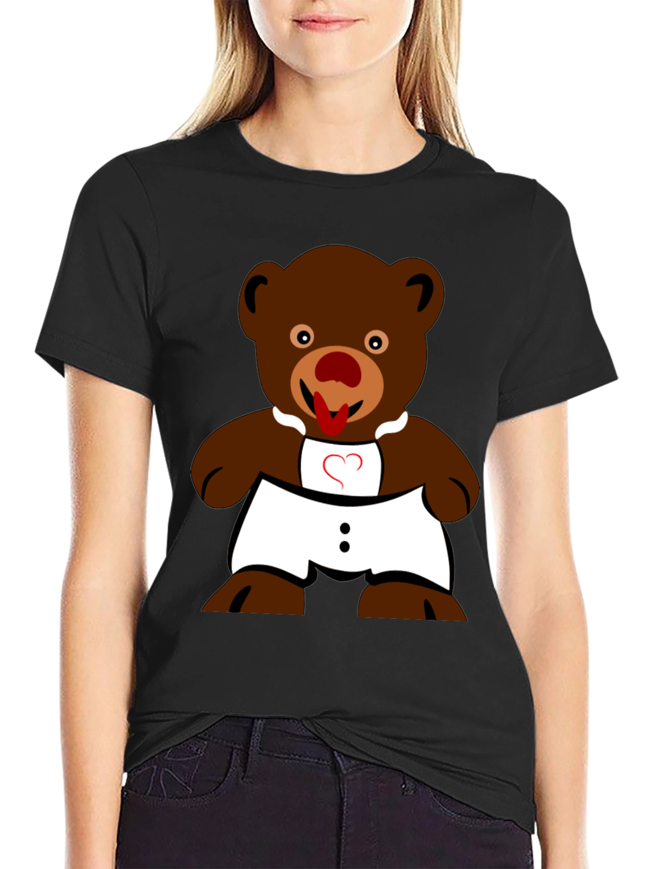 Funny Teddy Bear Graphic T-Shirt