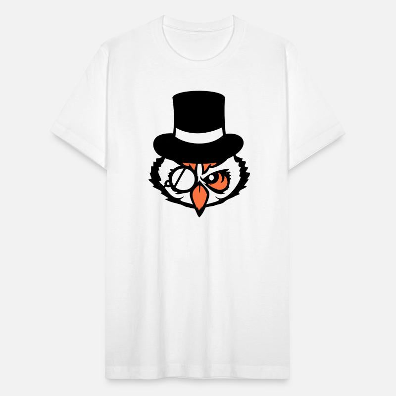 Sir owl top hat monocle glasses rich gentleman fun