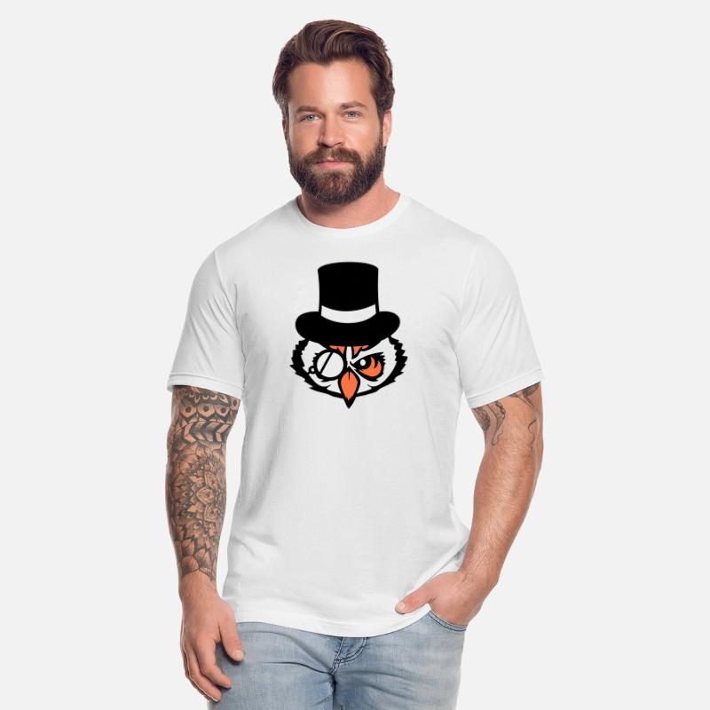 Sir owl top hat monocle glasses rich gentleman fun