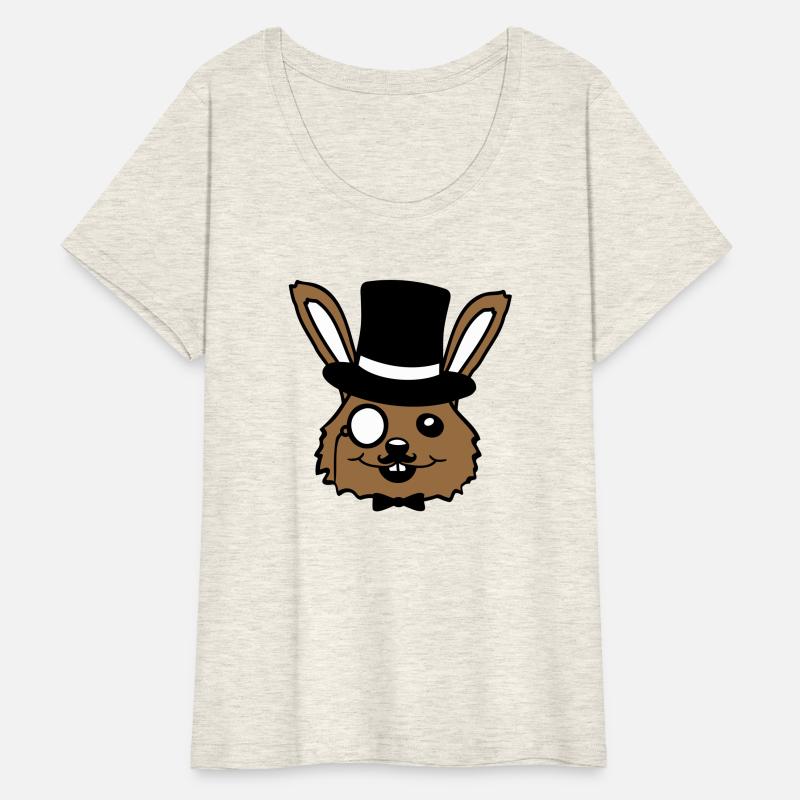 Sir Rabbit Monocle Glasses Beard Top Hat Mr. Rich