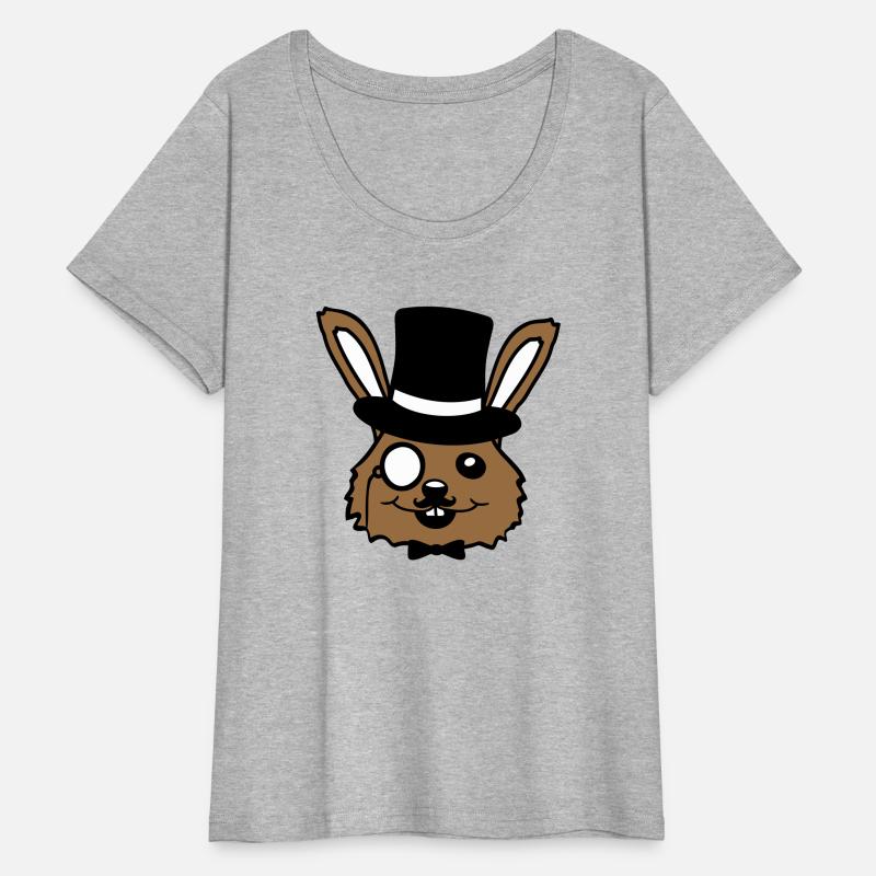 Sir Rabbit Monocle Glasses Beard Top Hat Mr. Rich