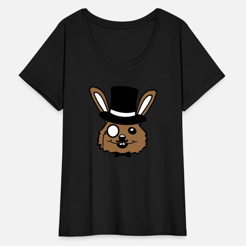 Sir Rabbit Monocle Glasses Beard Top Hat Mr. Rich