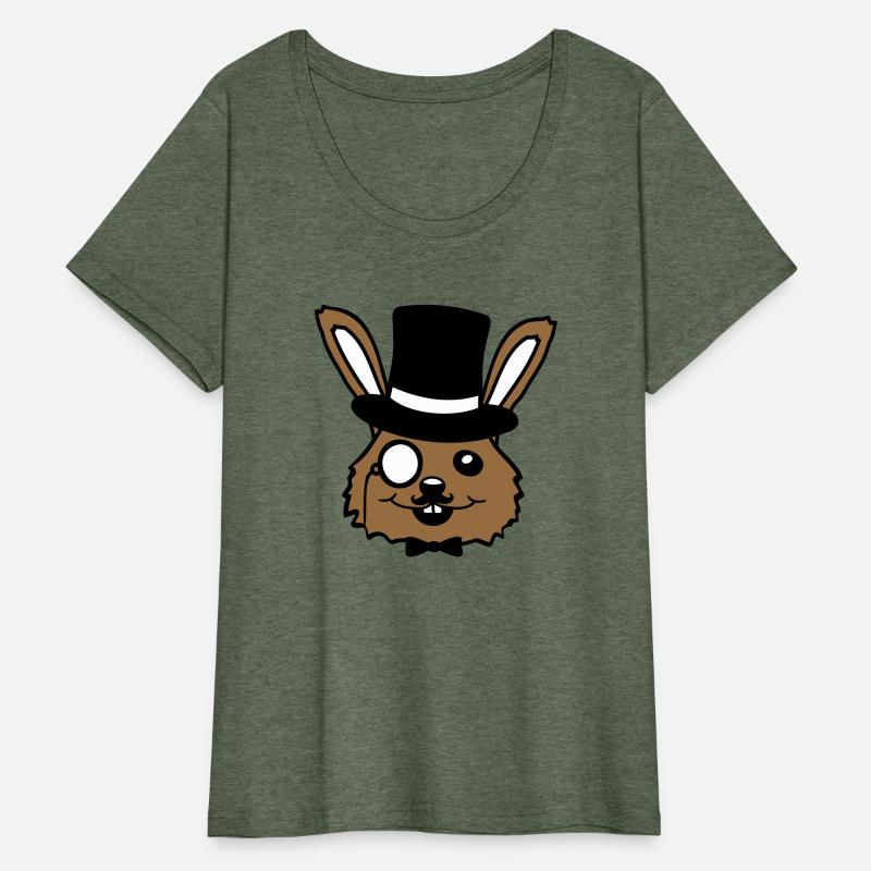 Sir Rabbit Monocle Glasses Beard Top Hat Mr. Rich