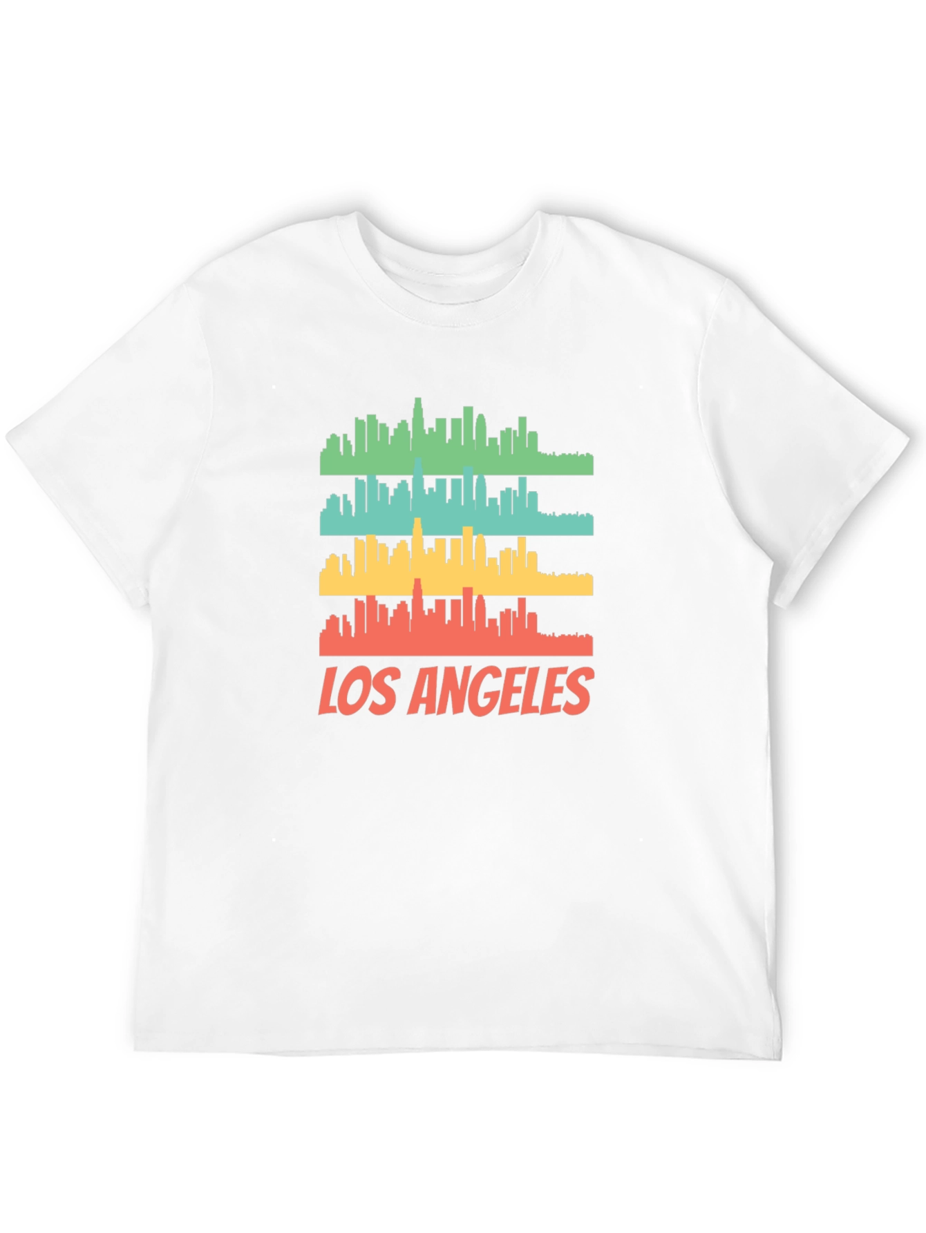 Los Angeles Skyline Graphic Print T-Shirt