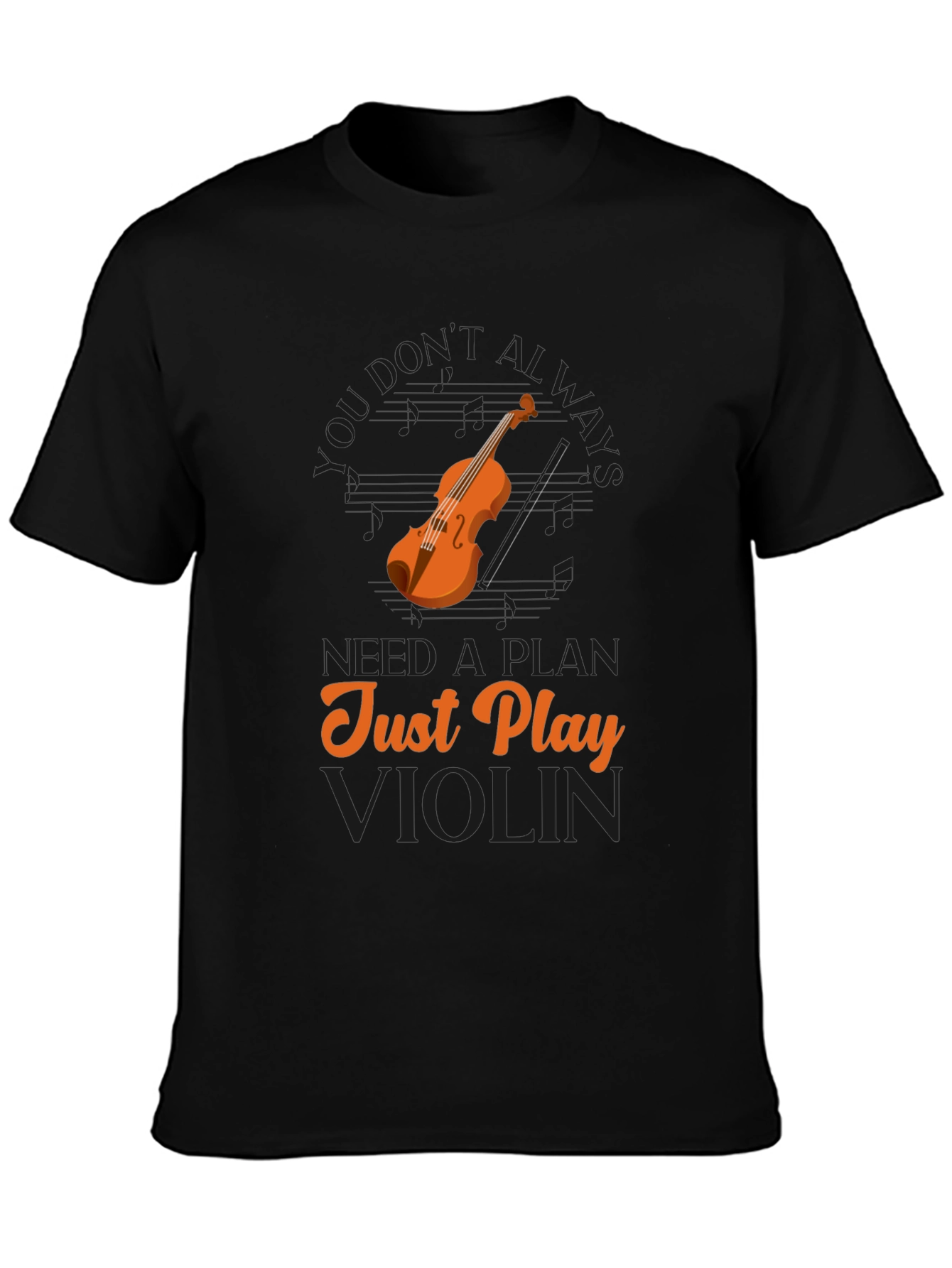 Just Play Violin Graphic T-Shirt
