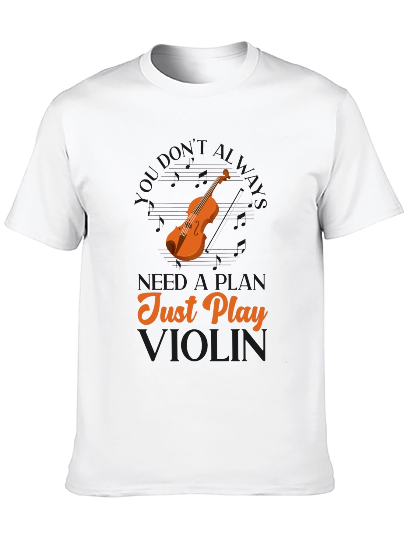 Just Play Violin Graphic T-Shirt