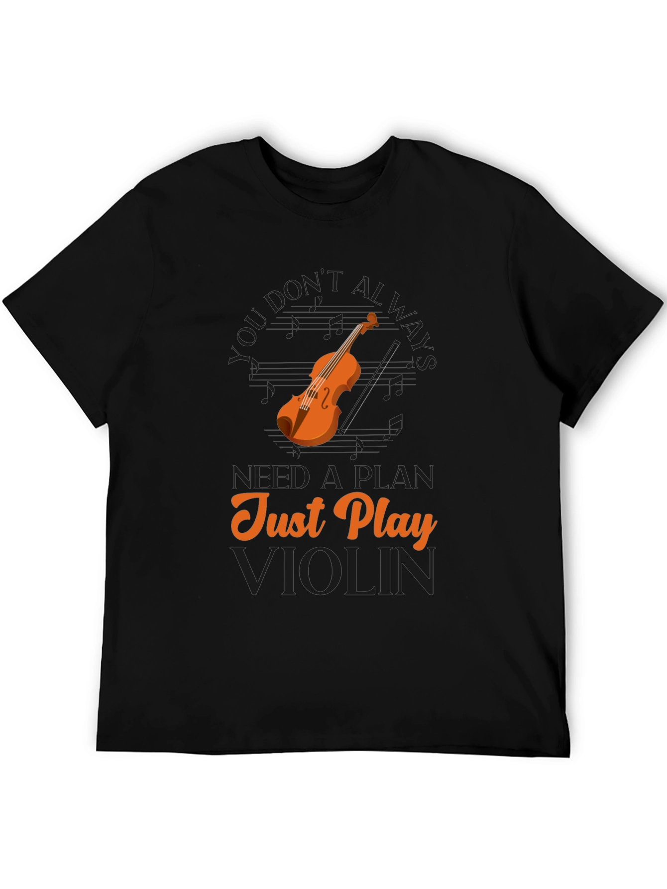 Just Play Violin Graphic T-Shirt