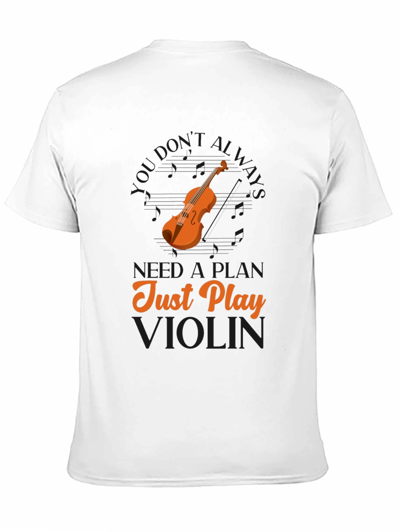 Just Play Violin Graphic T-Shirt