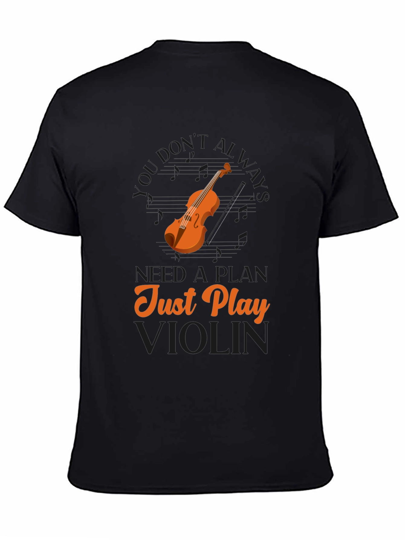 Just Play Violin Graphic T-Shirt