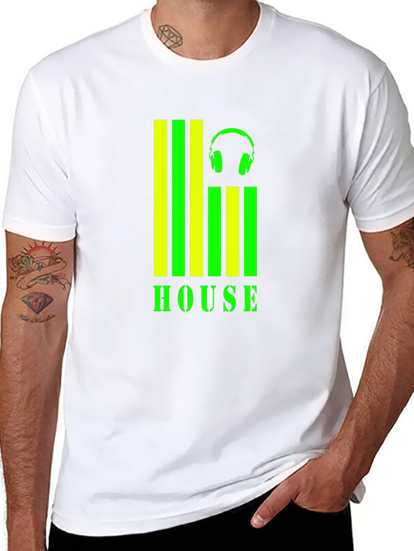 House Music Graphic T-Shirt - Stylish Clubwear