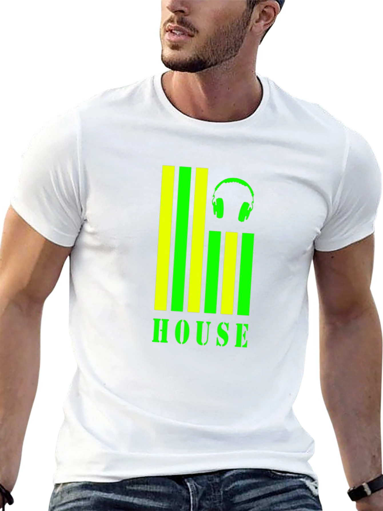 House Music Graphic T-Shirt - Stylish Clubwear