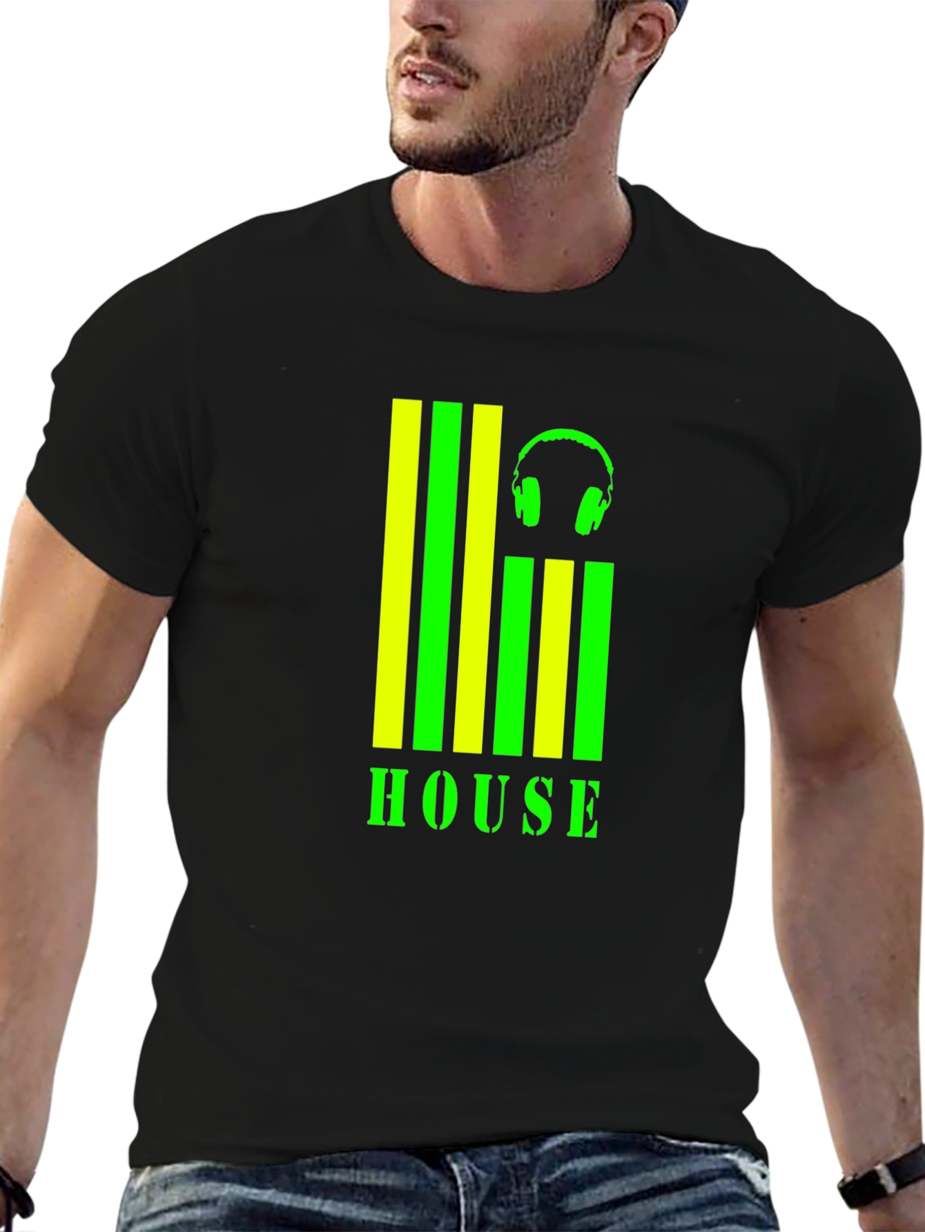 House Music Graphic T-Shirt - Stylish Clubwear