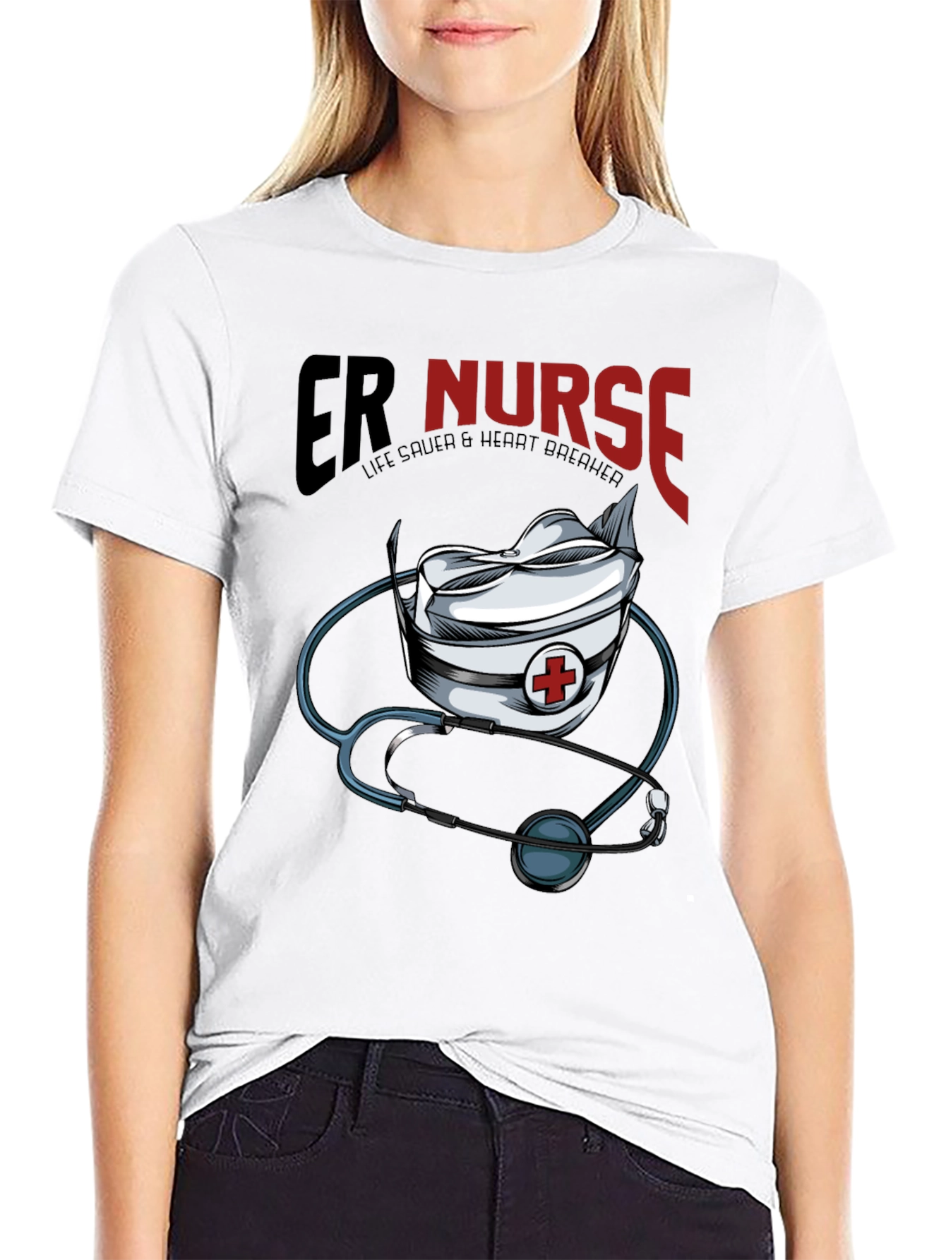 ER Nurse T-Shirt: Life Saver & Heart Breaker