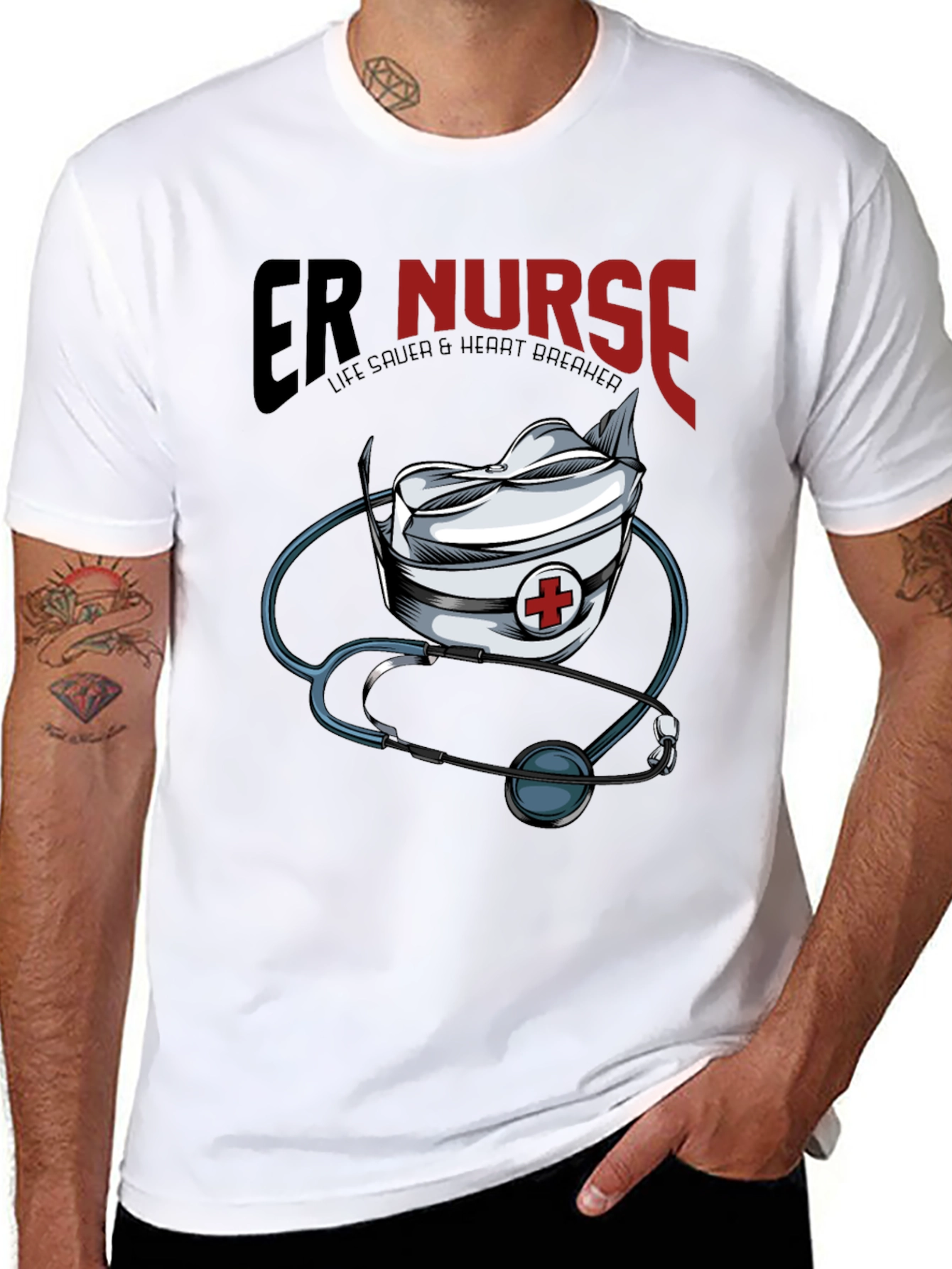 ER Nurse T-Shirt: Life Saver & Heart Breaker